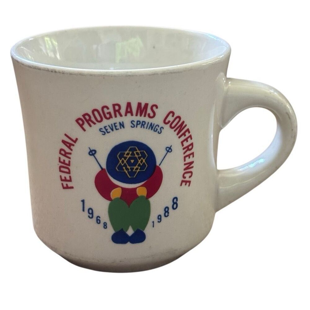 1988 PAFPC Federal Programs Conference 20th Anniv Mug - Seven Springs Skier